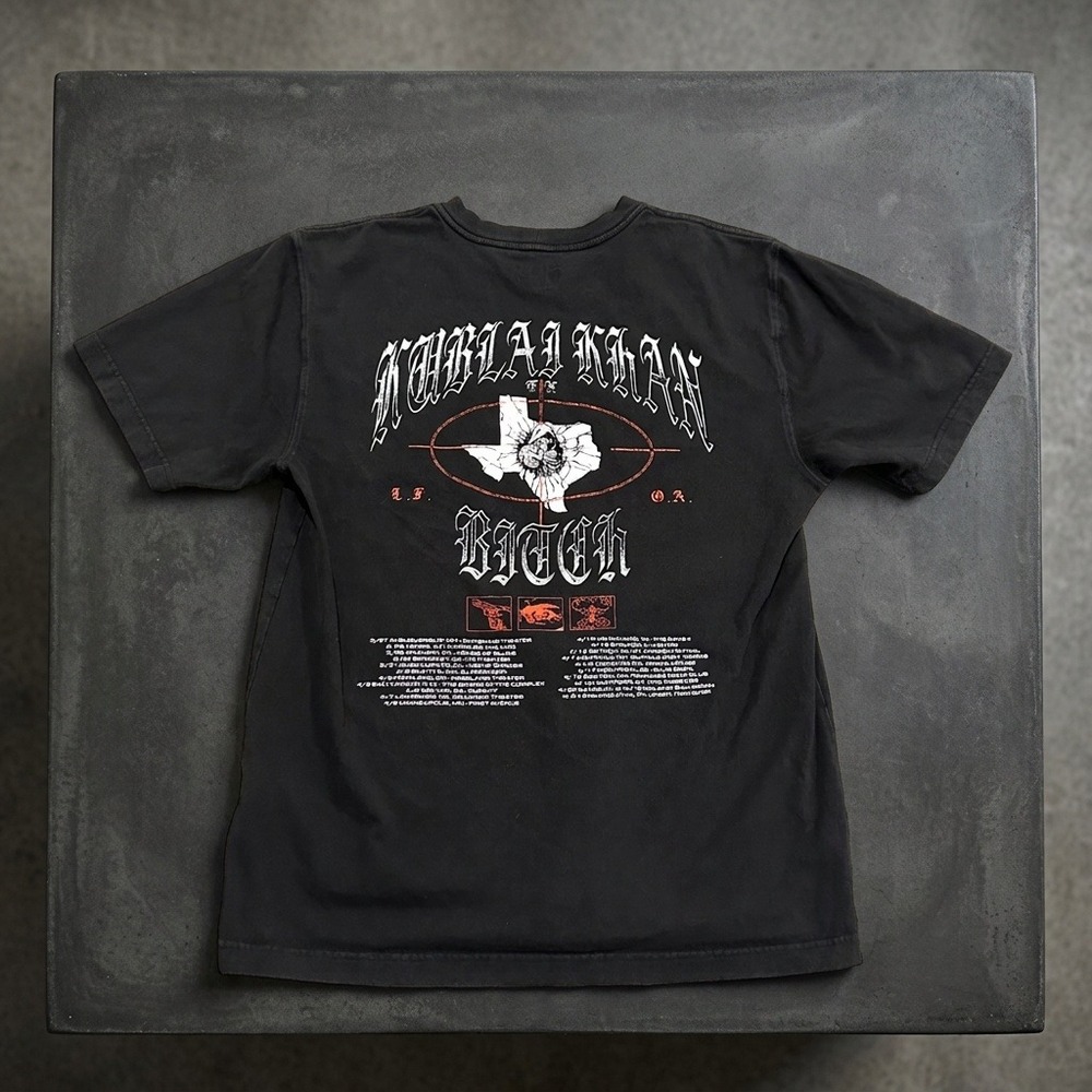 Kublai Khan TX Carhartt Pocket T-Shirt Mens Medium Black 2024 Tour Metalcore K87